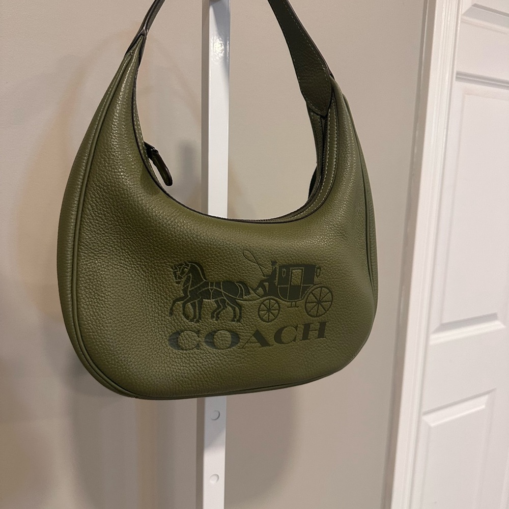 Coach olive green hobo. - Picture 3 of 6